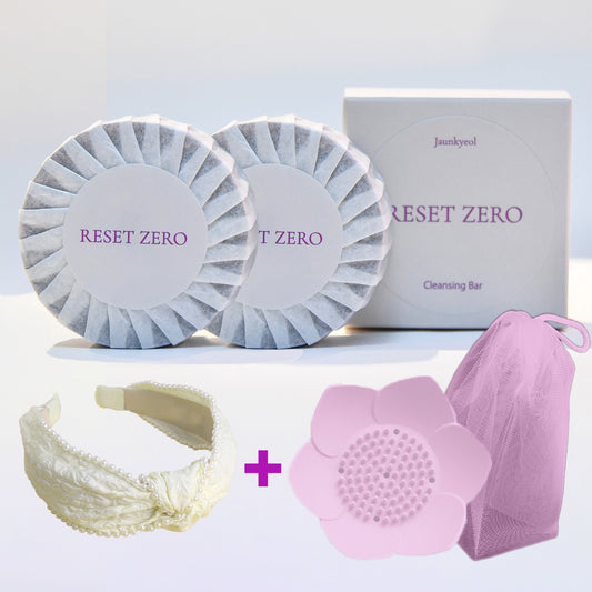 リセットゼロ美容クレンジングバー特別セット パールカチューシャ付