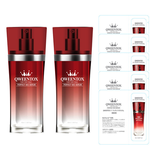 QWEENTOX パーフェストバイオセラム2本+パウチ5枚付き